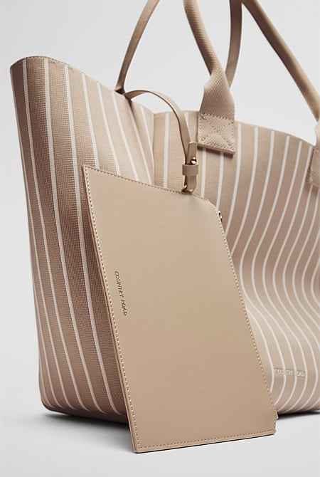 Stripe Knit Shopper