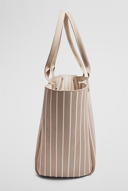 Stripe Knit Shopper