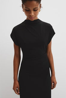 Drape Neck Dress