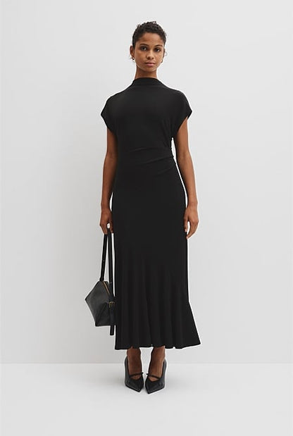 Drape Neck Dress