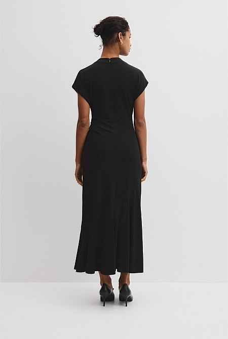 Drape Neck Dress