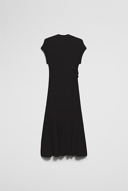 Drape Neck Dress