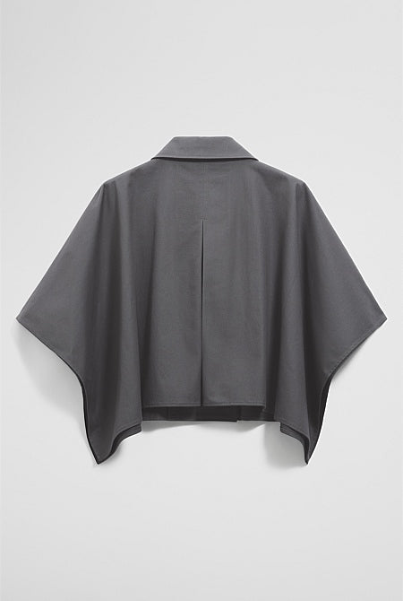 Button Through Cape