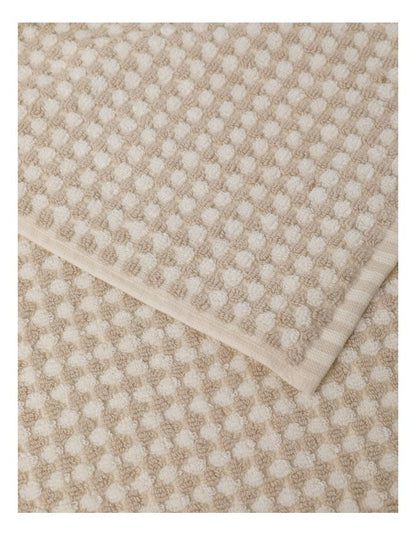 Bamboo Textured Towel Range in Moonbeam
