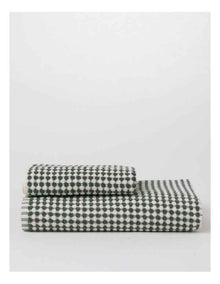 Bamboo Textured Towel Range in Shrub