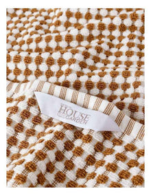 Bamboo Textured Towel Range in Rust