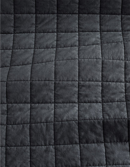 REILLY KING BEDCOVER IN CARBON