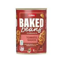 COLES BAKED BEANS CANNED:REGULAR:.:425GRAM