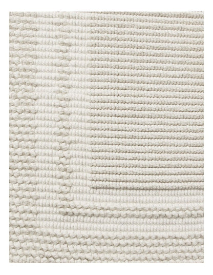 Textured Bath Mat in White