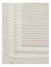 Textured Bath Mat in White