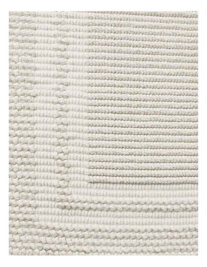 Textured Bath Mat in White