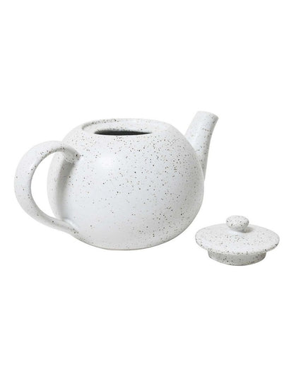 Natural Home Teapot 1L in White Speckle