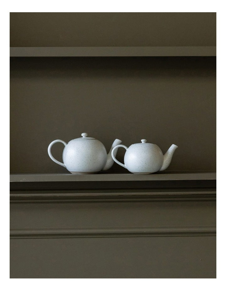 Natural Home Teapot 1L in White Speckle