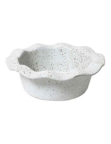 Natural Home Mini Pie Dish Set of 4 in White Speckle