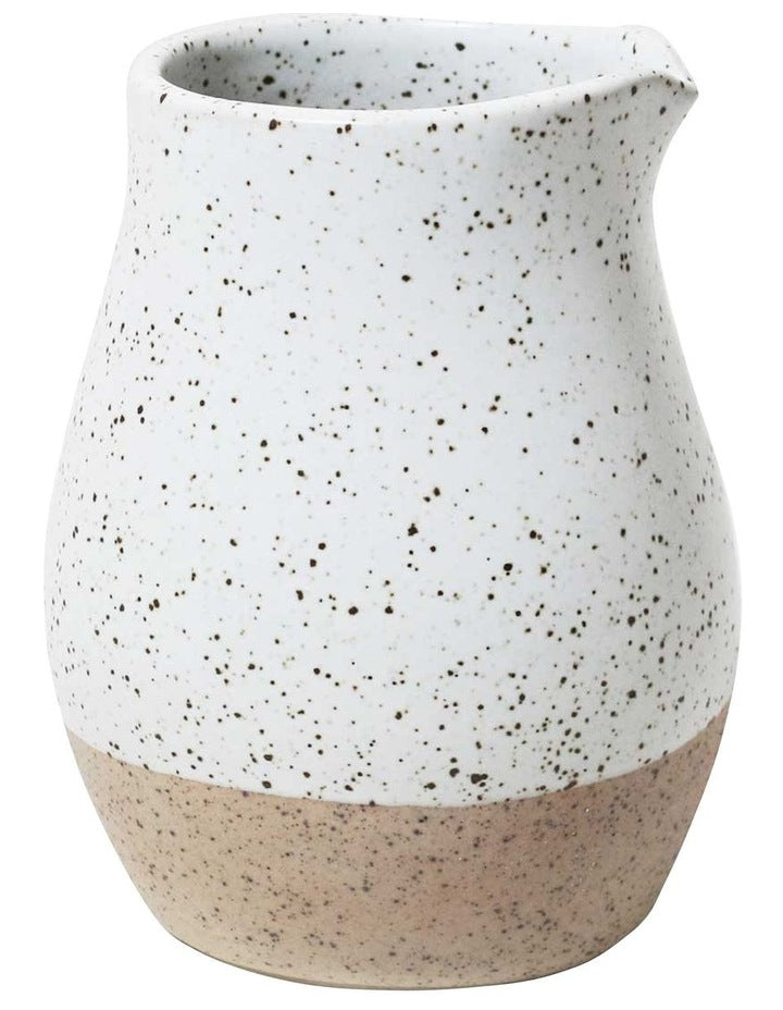 Natural Home Mini Creamer Jug in White Speckle