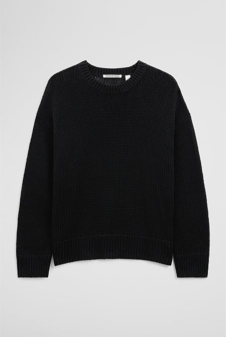 Organically Grown Cotton Tape Yarn Sweater