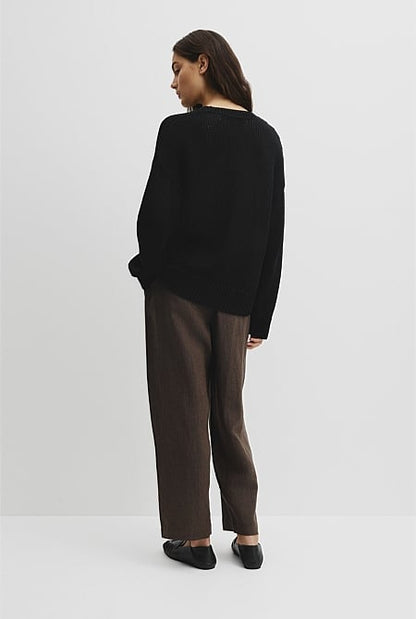 Organically Grown Cotton Tape Yarn Sweater