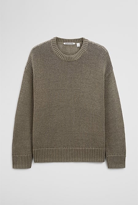Organically Grown Cotton Tape Yarn Sweater