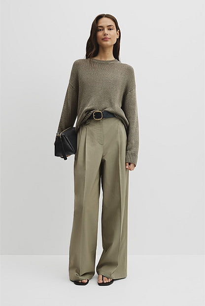 Organically Grown Cotton Tape Yarn Sweater