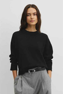 Cotton Linen Crew Neck Knit