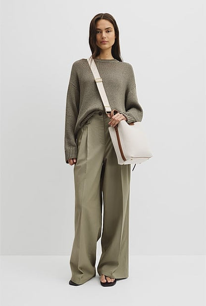 Spliced Bucket Bag