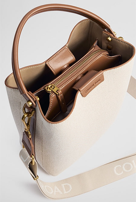 Spliced Bucket Bag