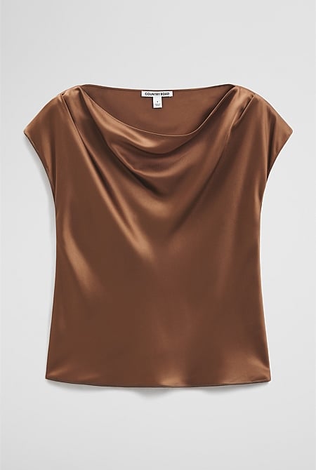 Satin Shell Top