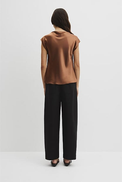 Satin Shell Top