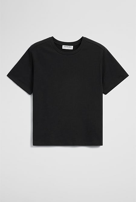 Textured Short Sleeve Slub T-Shirt