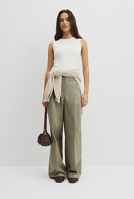 Australian Cotton High Neck Tank