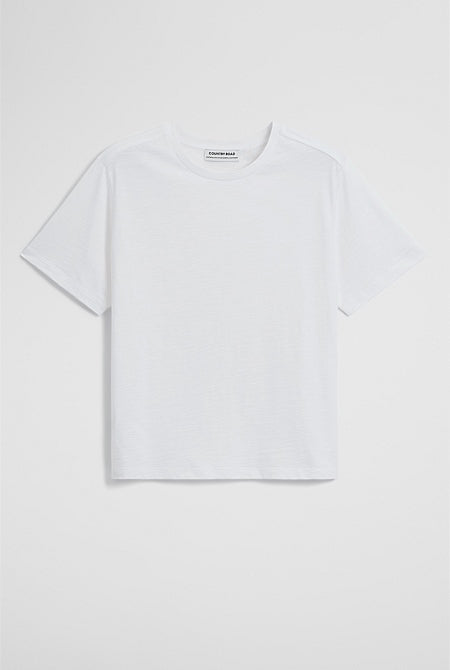 Textured Short Sleeve Slub T-Shirt
