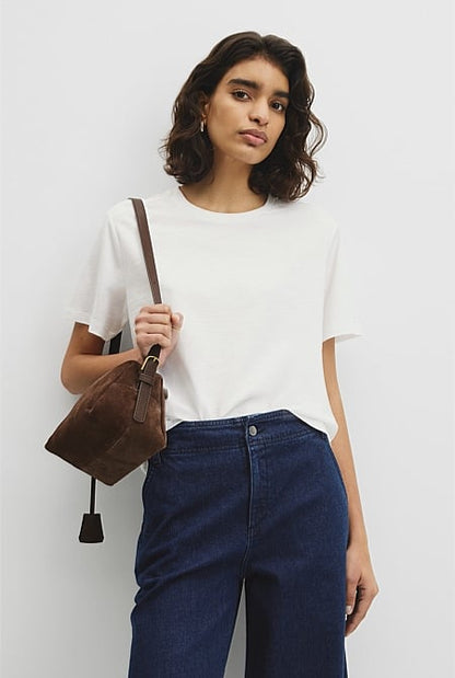 Textured Short Sleeve Slub T-Shirt