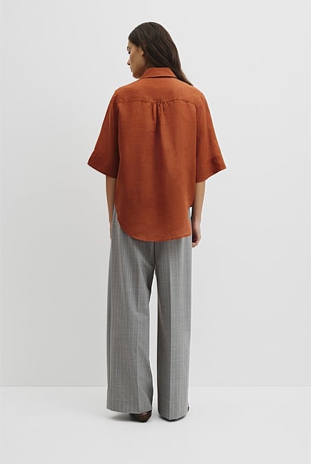 Ramie Utility Blouse