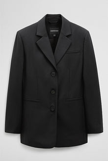 Wool Blend Tailored Blazer