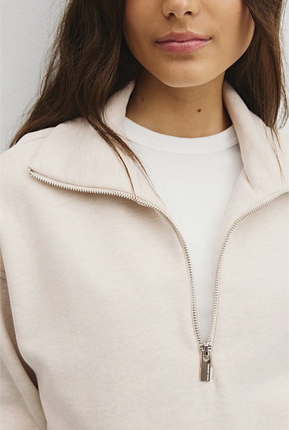 Australian Cotton Funnel Neck Sweat