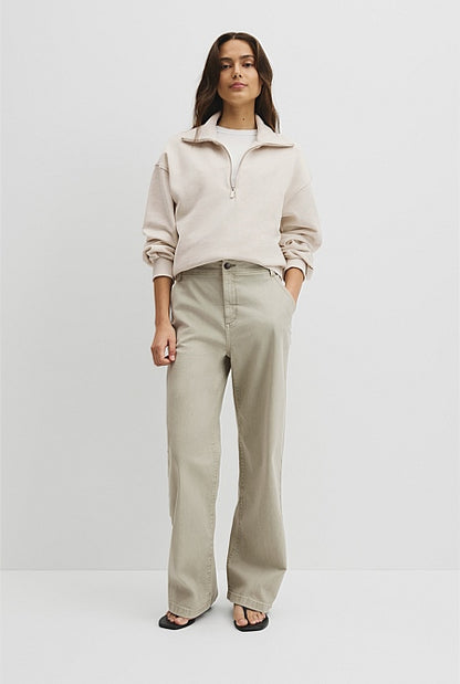 Australian Cotton Funnel Neck Sweat