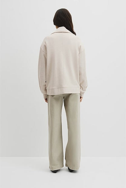 Australian Cotton Funnel Neck Sweat