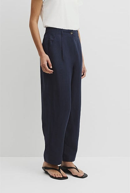 Tapered Linen Pant