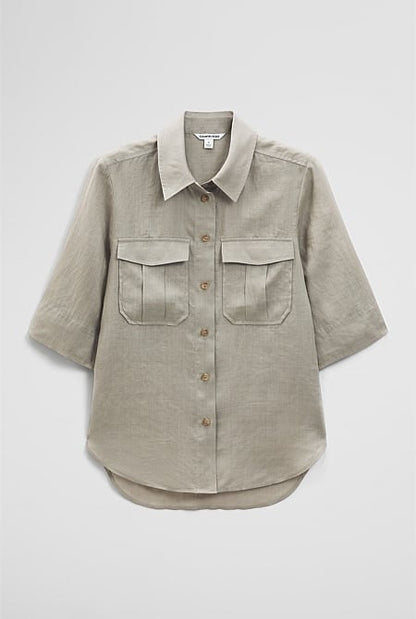 Ramie Utility Blouse