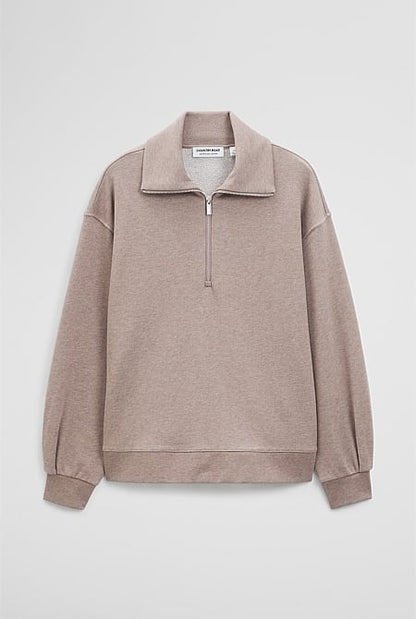 Australian Cotton Funnel Neck Sweat