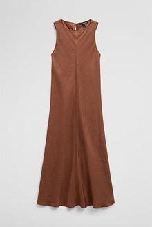 Boat Neck Bias Dress