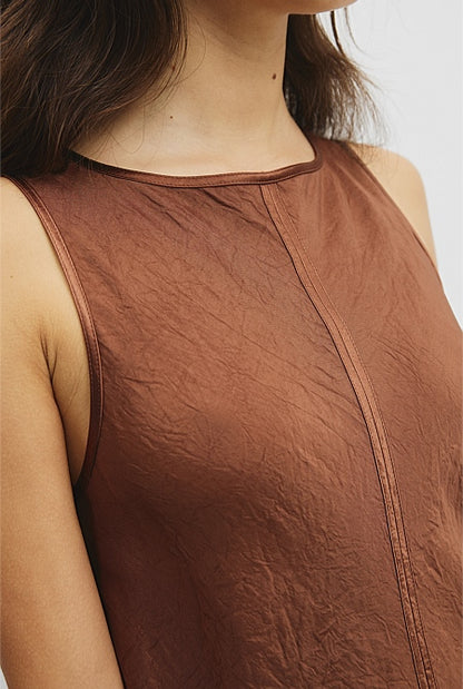 Boat Neck Bias Dress