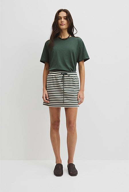 Textured Short Sleeve Slub T-Shirt