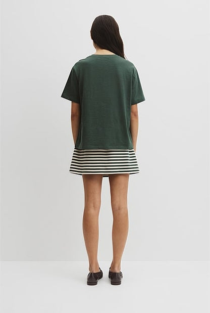 Textured Short Sleeve Slub T-Shirt