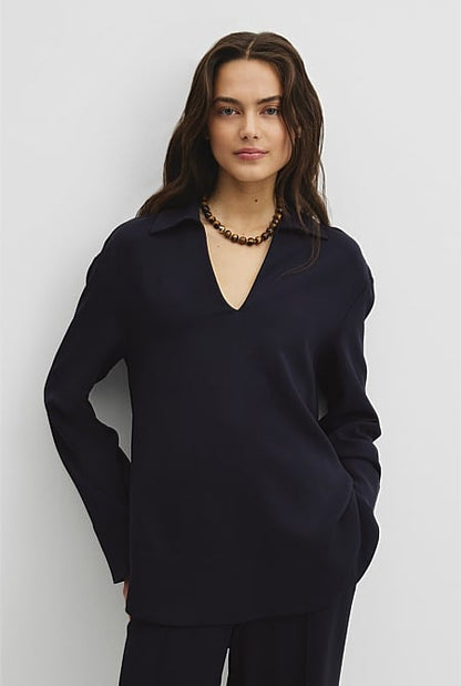 Crepe Rugby Shirt