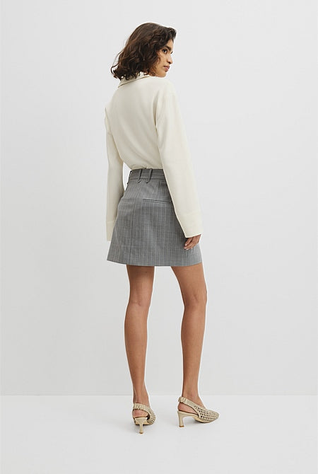 Pinstripe Mini Skirt