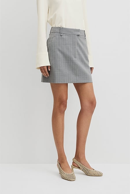 Pinstripe Mini Skirt