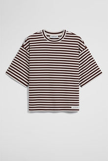Australian Cotton Blend Stripe Boxy T-Shirt