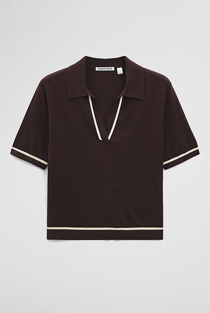Cashmere Blend Short Sleeve Knit