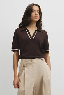 Cashmere Blend Short Sleeve Knit